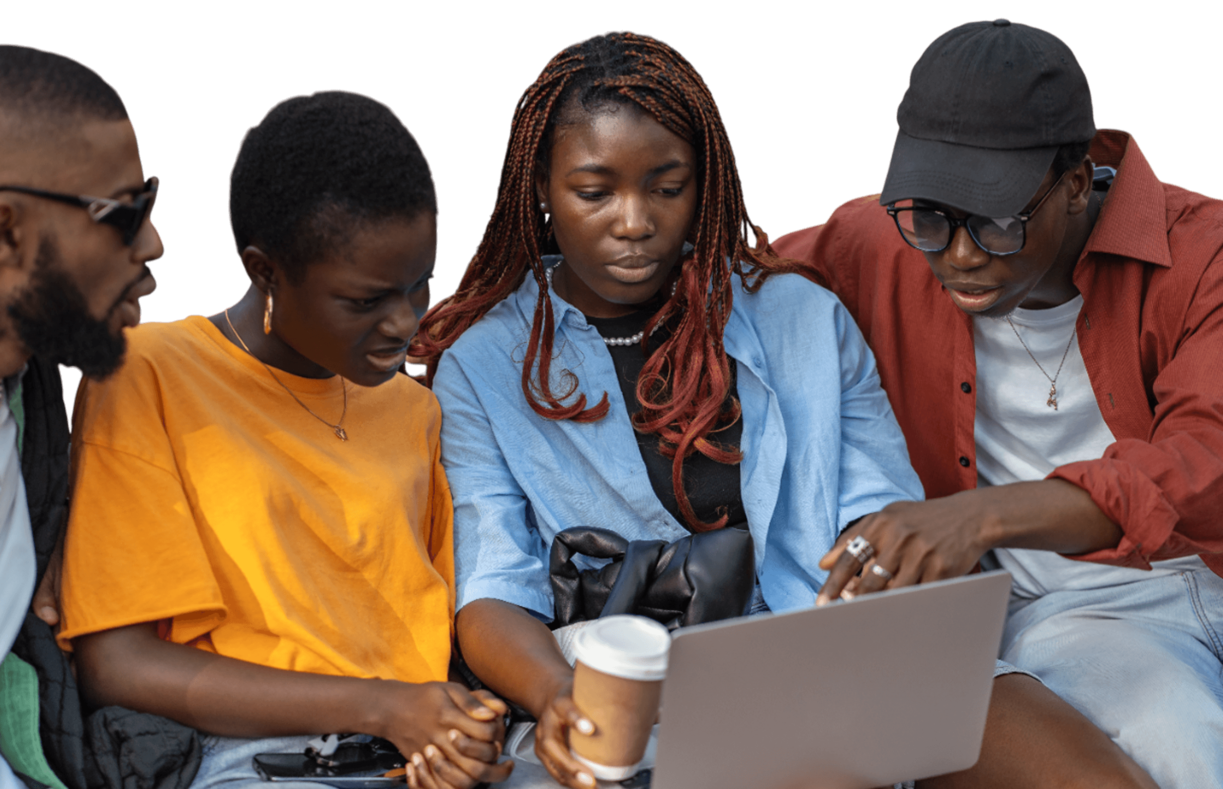 Students studying together